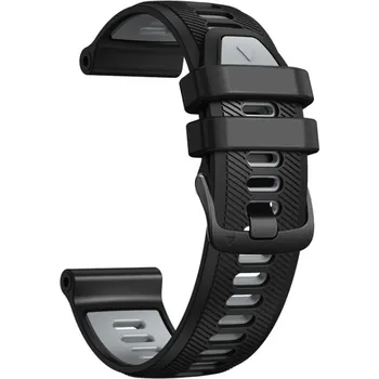 VSECHNONAMOBIL 112657 SPORTY Vyměnitelný silikonový řemínek Garmin Forerunner 965 šedo-černý