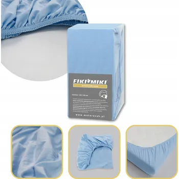 Prostěradlo Prostěradlo 140x70 s gumou jersey světle modrá Fiki Miki