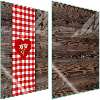 Obraz Skleněná ochranná deska na sporák 2x35x52 Dřevo