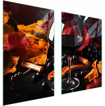 Obraz Skleněná ochranná deska na sporák 65x52 Víno