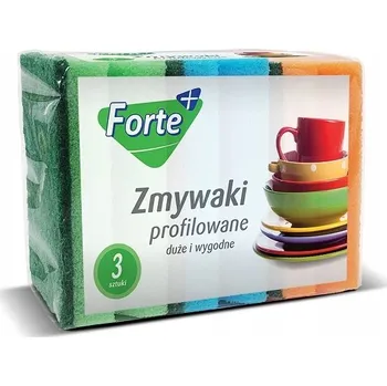 Houbička Profilovaná kuchyňská houbička Forte+ 3 ks