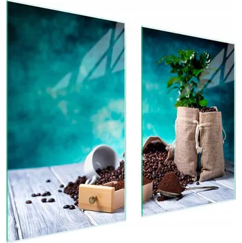 Obraz Skleněná ochranná deska na sporák 65x52 Káva