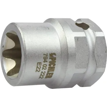 Gola hlavice Pichler hlavice nástrčná 1/2", E-profil E22 x 38 mm, s 6ti hranem 27 mm - 107-79402222