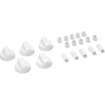 Příslušenství pro sporák Univerzální ovládací knoflíky pro sporáky - sada 5 ks, bílé