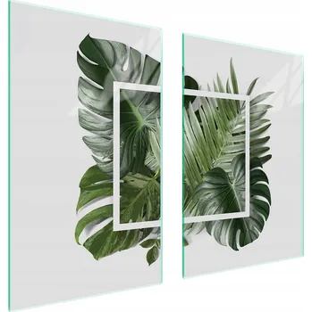 Obraz Skleněná ochranná deska na sporák 65x52 List