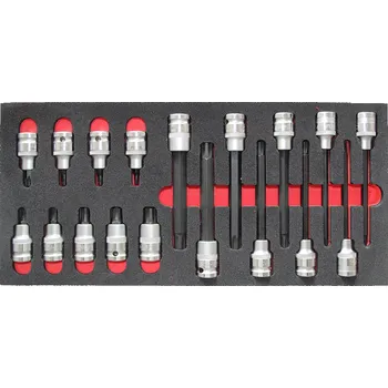 Triumf modul - zástrčné hlavice 1/2", Ribe, 18 dílů, velikost 1/3 - 100-06982