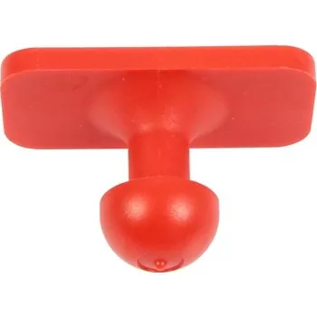 Nářadí pro automobil Triumf obdélník lepící "hříbek" 17x32 mm "Tiddy Tab" červený, 1ks - 100-03115-6