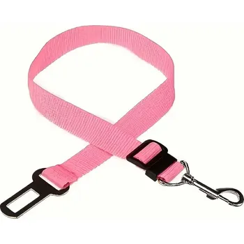 Vodítko pro psa Bezpečnostní pás pro přepravu psa autem Barva: růžová