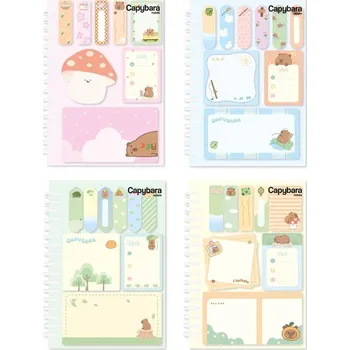 MFP bloček samolepicí capybara se spirálou set 105x145mm 30l+ 50x50mm+35x50mm+87x46mm 20l 7501644