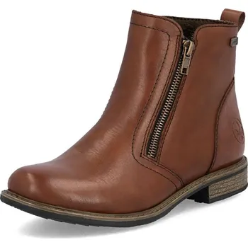 Dámské kozačky Dámská kotníková obuv RIEKER 74850-25 hnědá W5 40