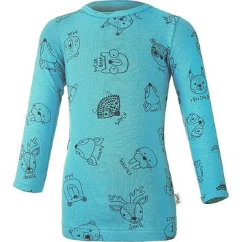 Dětské tričko Little Angel smyk DR Outlast® Zvířátka - tm. tyrkys velikost 110