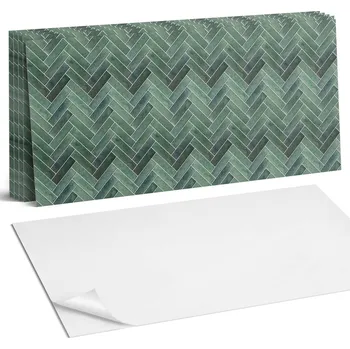 Dlažba Samolepící vinylové dlaždice S Potiskem 3D vzor s jedličkou 6 Ks 60x30 cm