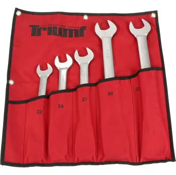 Ruční nářadí Triumf klíče očkoploché ráčnové 22 - 32 mm, sada 5 dílů, v textilním obalu - 100-00591