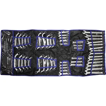 Ruční nářadí Triumf klíče očkoploché a očkové, metrické a palcové, sada 50 dílů, v textilním obalu - 100-04073