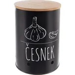 Kulatá plechová dóza ČESNEK Black