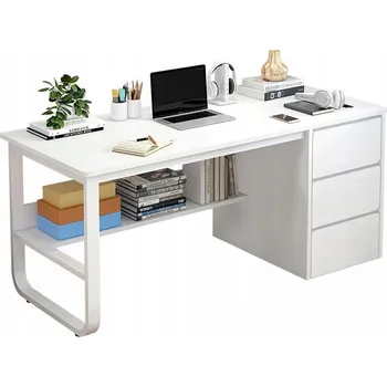 Psací stůl Obdélníkový psací stůl Muvu 100 x 50 x 73,5 cm bílý