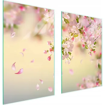 Obraz Skleněná ochranná deska na sporák 65x52 Květina