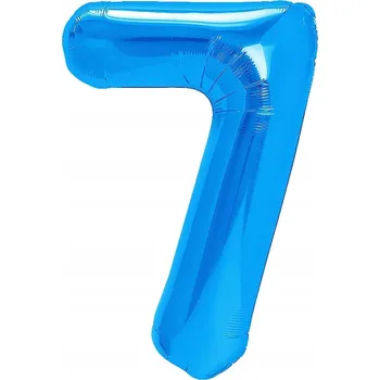 Balónek Fóliový balónek PartyPal číslice 7, tmavě modrý, 40 cm