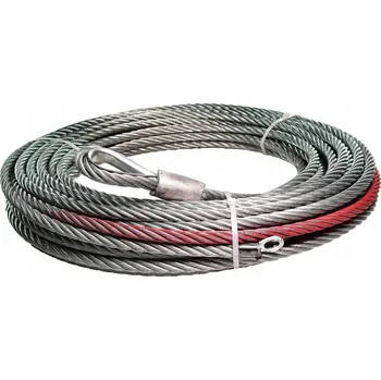 Lany Ocelové lano 12 mm 30 metrů pro naviják 15000 - 18000 lbs