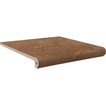 Dlažba Stone Brown 33,3x33,3x1,2 TV 5, C 3, R 11 schodovka průběžná s nosem tažená mraz.