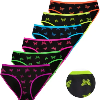 Kalhotky FANNIFEN Dámské kalhotky MOTÝL YW4166 - 3 ks v balení Velikost: 2XL