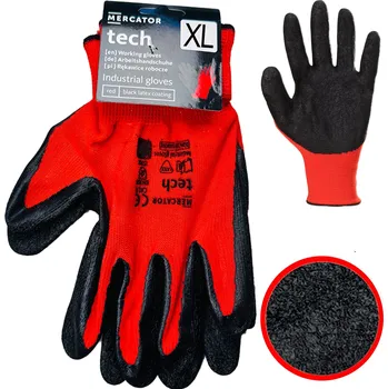 Pracovní rukavice Rukavice Mercator Pracovní Rukavice odolné se stahovací manžetou Red Mercator velikost 10 - XL 1 pár