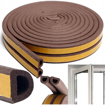 Těsnění do okna a dveří Těsnění do oken, dveří a zárubní SAMOLEPICÍ těsnicí páska 2x2,5 m