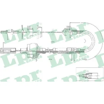 Spojkové lanko Tažné lanko, ovládání spojky LPR C0012C