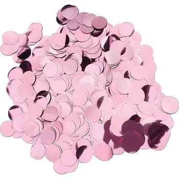 Konfeta Metalické konfety růžové