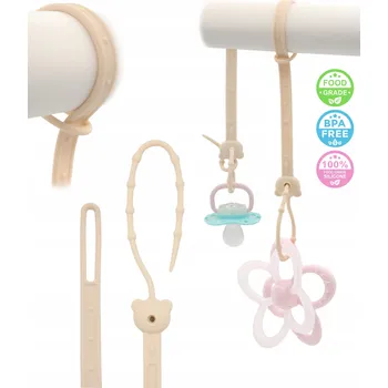 dudlíky Řetízek přívěsek na dudlík proti ztrátě kousátka SafeTeddy