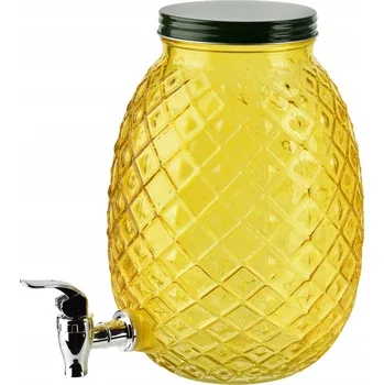 Sklenice Skleněná zavařovací sklenice s kohoutkem Ananas 4L MODERN KITCHEN