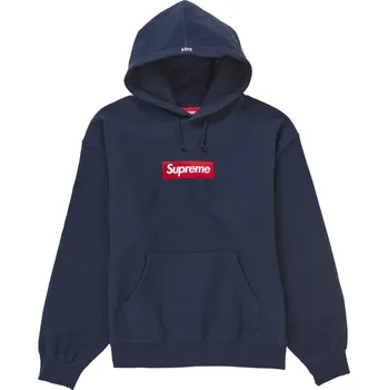 Pánská mikina Supreme Box Logo Hooded Sweatshirt (FW24) Navy Velikost: M