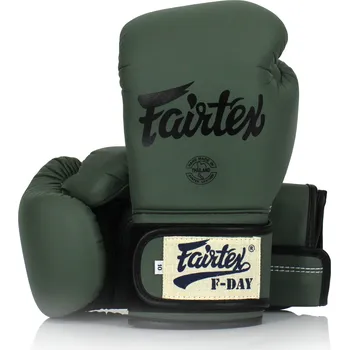 Boxerské rukavice Fairtex Boxerské rukavice "F-DAY" BGV11 - zelené - BGV11 Velikosti: 12 oz
