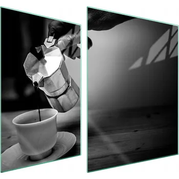 Obraz Skleněná ochranná deska na sporák 70x52 Káva