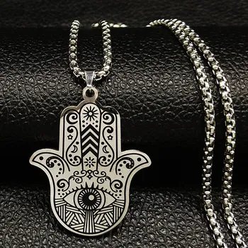 Náhrdelník B-TOP Náhrdelník unisex HAMSA - nerez ocel