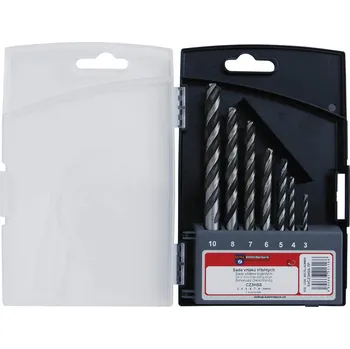 Vrták NÁSTROJE CZ Sada vrtáků tříbřitých 7-dílná 3,4,5,6,7,8 a 10mm - SVCZ3HSS-7P