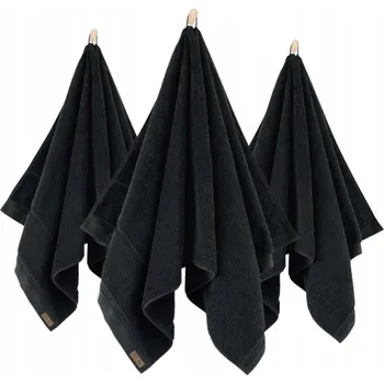 Ručník ZWOLTEX Queen sada ručníků ručník x3 černá 70x140 50x100 30x50