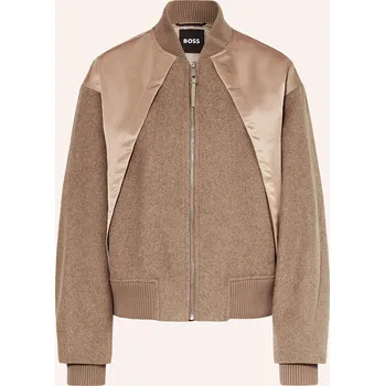 Dámský kabát Boss Dámský Blouson Paisie Ze Směsi Materiálů, hnědá, 44