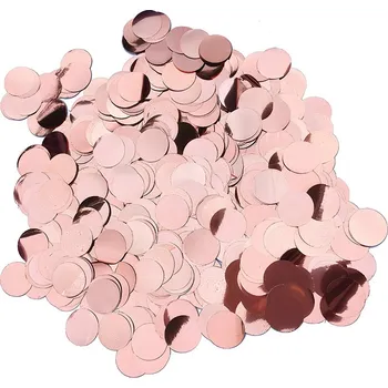 Konfeta Metalické konfety rose gold