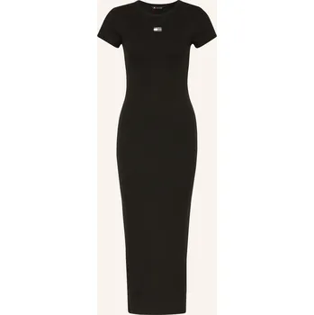 Dámské šaty Tommy Jeans Dámské Žerzejové Šaty, černá, 40