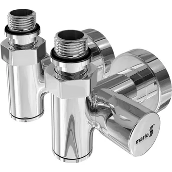 Ventil Kombinované ventily pro topné těleso 2 ks lesklý chrom MR0009