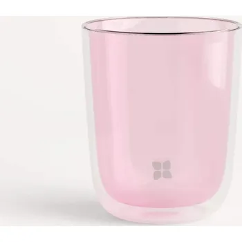 Waterdrop Borosilikátové Skleněné Hrnky světle růžová transparentní 350 ml