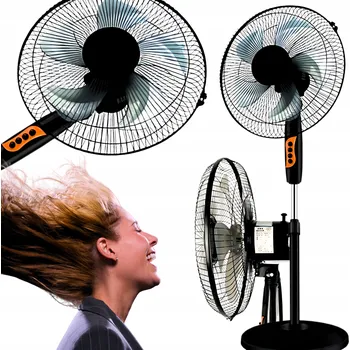 Domácí ventilátor Podlahový ventilátor DoModa černý, 3 rychlosti