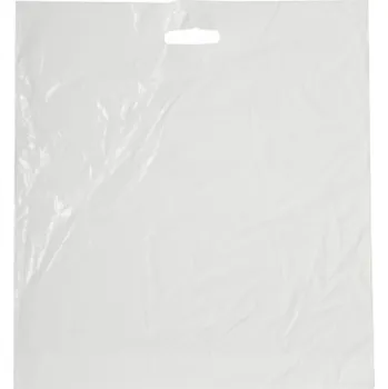 Nákupní taška Taška LDPE 55*60+5 cm průhmat BÍLÁ