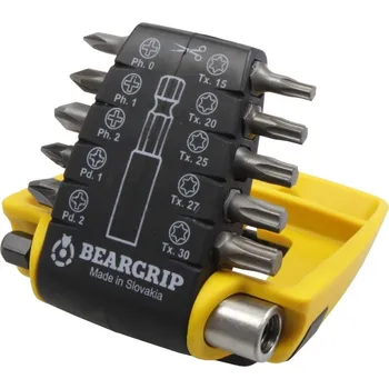 Bit Beargrip bity 1/4", PH - PZ - Torx, sada 11 dílů ClipPac, 3053/11 - 111-41692