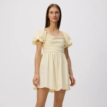 Dámské šaty Reserved - Mini šaty - světle žlutá - 079DT-10X - 079DT-10X-L