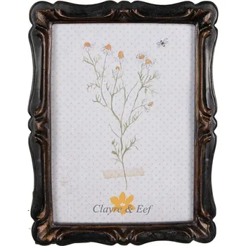 Rám na obraz Černo hnědý fotorámeček Maurice s patinou – 13x18 cm