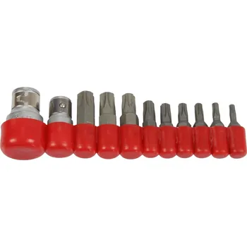 Bit Triumf Sk bity 1/4" - 5/16", Torx T10 - T50, vrtané, sada 11 dílů - 100-00491