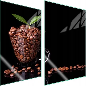 Obraz Skleněná ochranná deska na sporák 2x35x52 Káva
