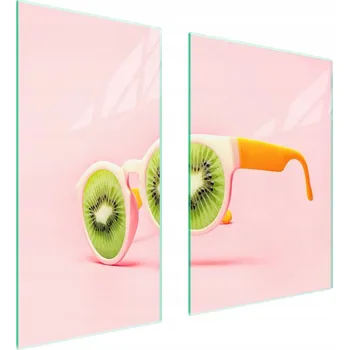 Obraz Skleněná ochranná deska na sporák 75x52 Okulary